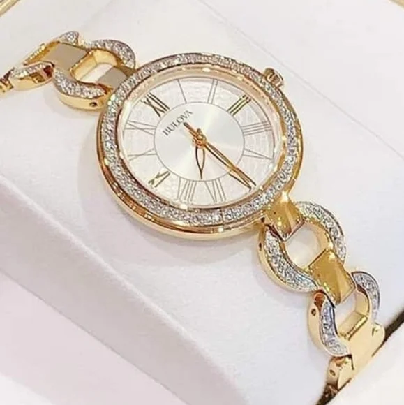 ***BRAND NEW*** Classic Crystal Bezel Stainless Steel Ladies Quartz Watch - Picture 6 of 8